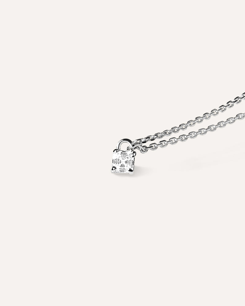 radiant-lock-necklace-silver