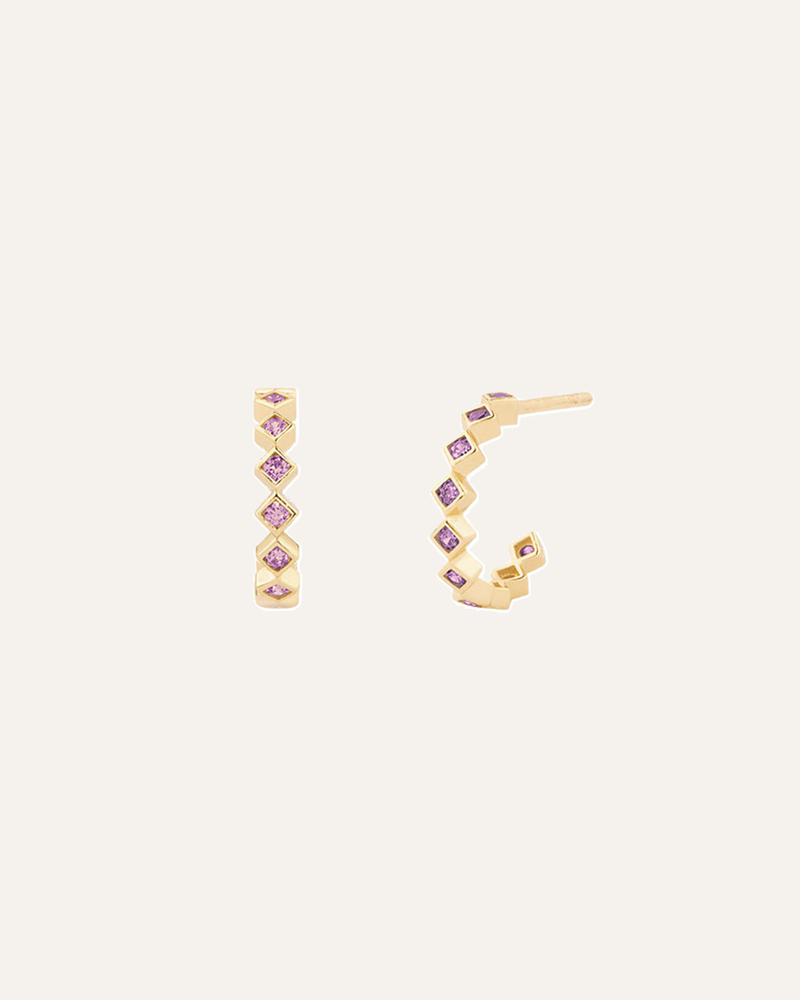 Chroma 羅蘭紫耳環